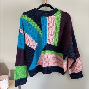 Topshop Multicolor Knit Sweater